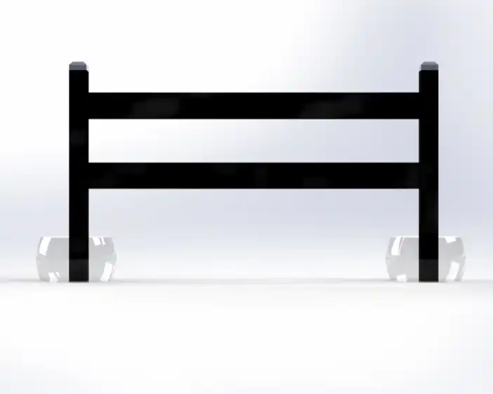 2 rail horse fence
