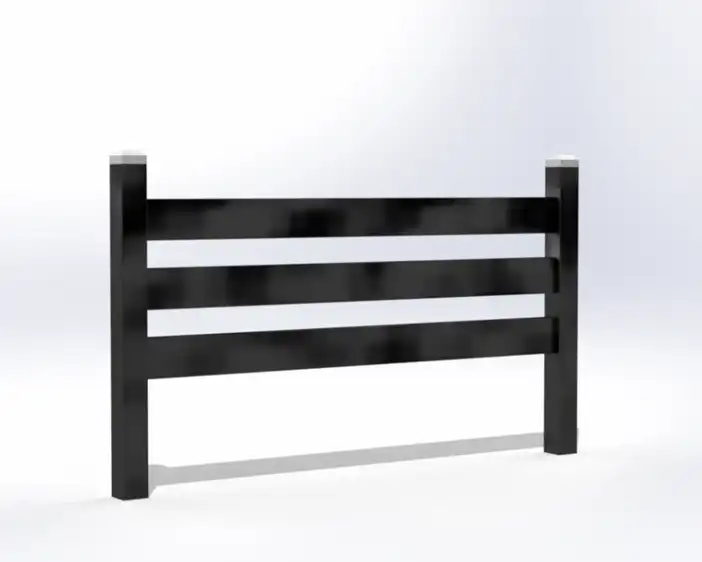 3 rail horse fence