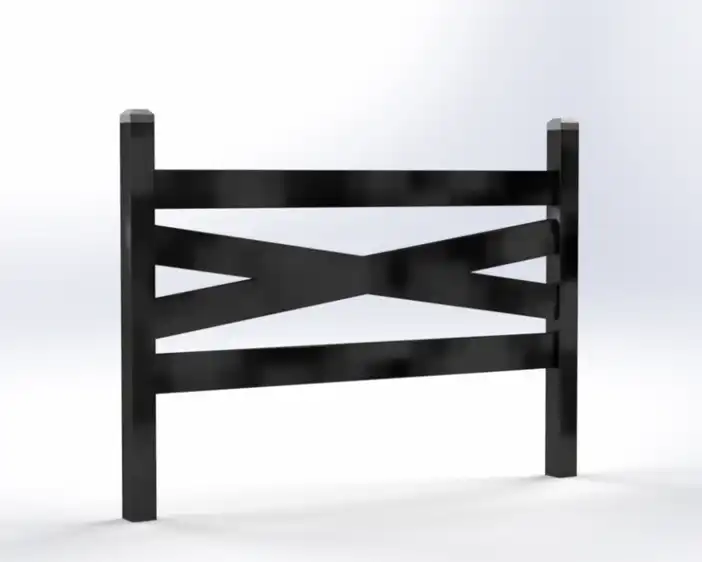 4 rail Crossbuck Fence