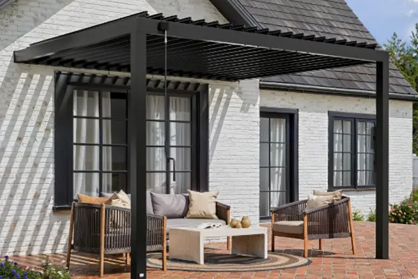 Attached Wall Mounted Pergolas