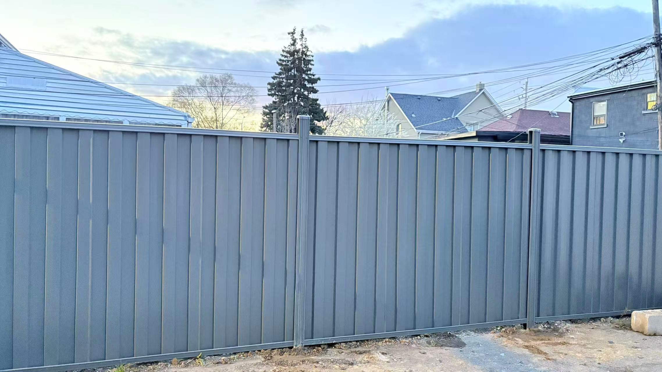 Corrugated Steel Fence